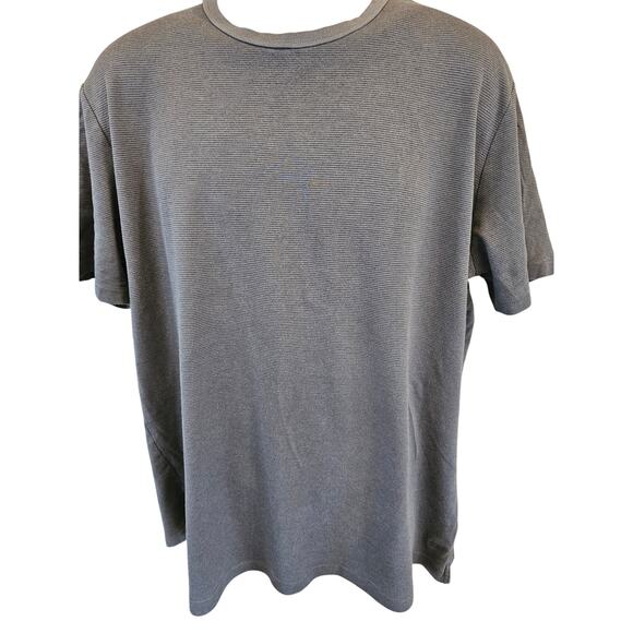 Banana republic size XXL luxe touch soft cotton striped grey short sleeve top - Picture 1 of 6